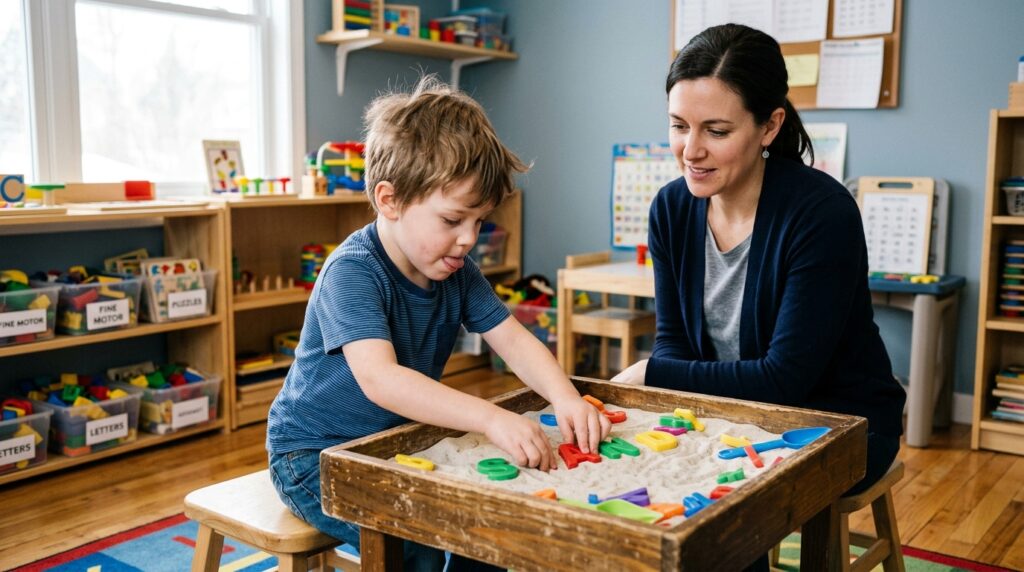 Woman_and_boy_playing